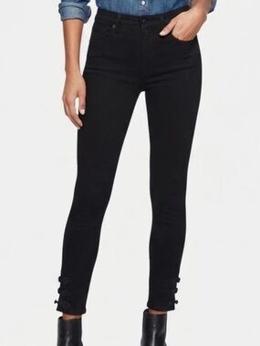 RETAIL USD$285 L’AGENCE BLACK SKINNY JEANS SIZE 27